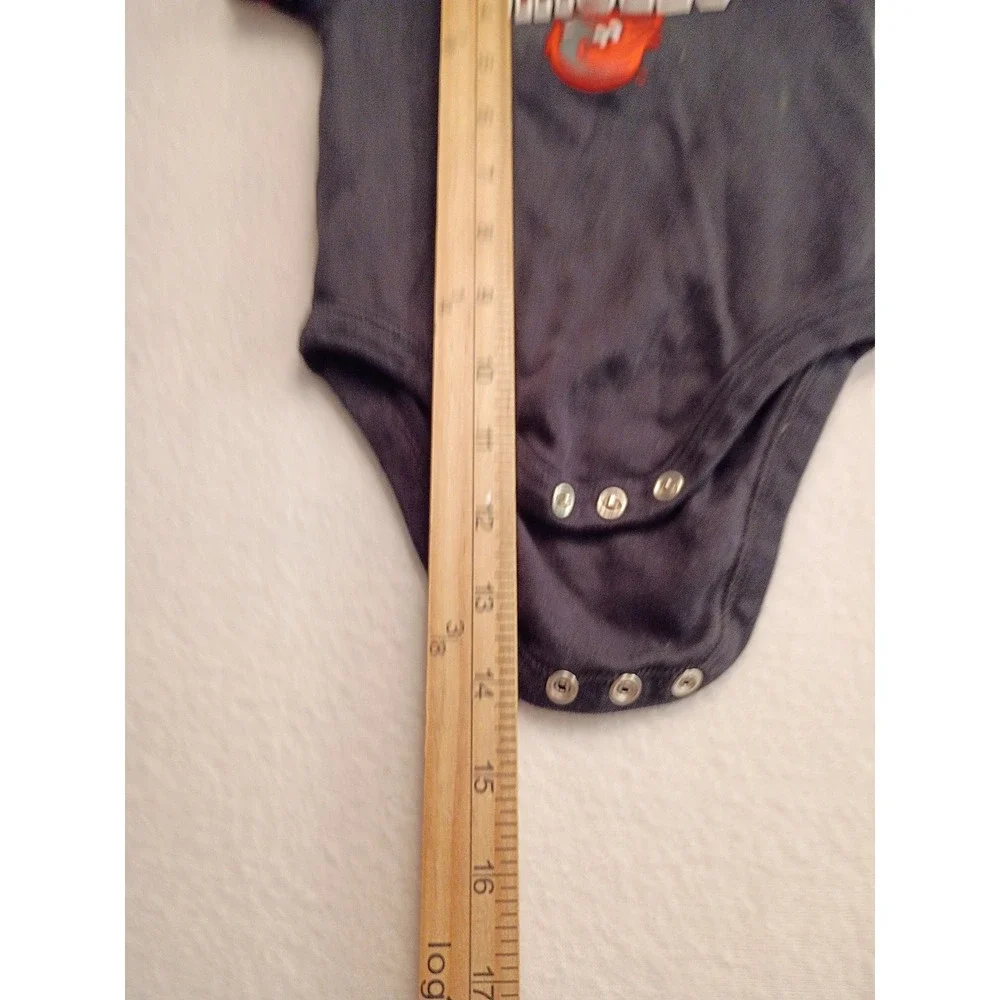 MLB Baby Baltimore Orioles Bodysuit Navy Blue Red 6M Baseball Fan Gear Cotton